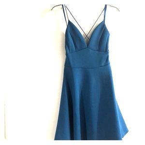 Blue A line  Mini dress